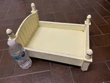 Cama de fotografía pequeña para bebé, accesorios de fotografía de estudio fotográfico, cuna de madera pequeña para recién nacido para bebés, niños y niñas