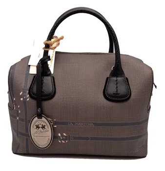 La Martina Women Faux Leather and leather Handbag Satchel Bag Black Black Trac
La Martina Women Faux Leather and leather Handbag Satchel Bag Black Black Trac