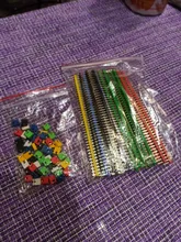 Tira y bloques de puente para Arduino, 90 unids/lote, 2,54, 40 Pines, 1x40, Conector de pines irrompible macho, colorida, 2,54mm