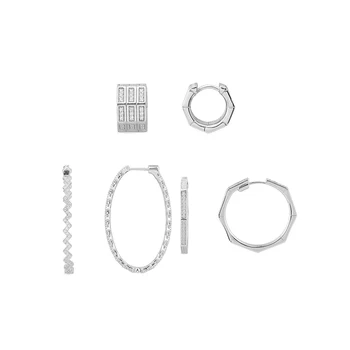 2020 Fashionable New White Zircon Three-layer Octagonal Oval Undulating Line Earrings Women's Simple Temperament Jewelry
2020 Fashionable New White Zircon Three-layer Octagonal Oval Undulating Line Earrings Women's Simple Temperament Jewelry