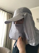 Visor Unisex sombreros de Sun Protector gorra de protección UV cubrir cuello y rostro sol protección deporte al aire libre senderismo pesca sombreros