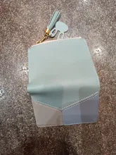 Billeteras geométricas rosas para mujer, Cartera de bolsillo, tarjetero de retales, monedero corto a la moda