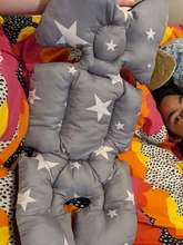 Almohadilla de asiento de algodón de malla de aire 3D transpirable para bebé, forro de cojín para cochecito y asiento de coche