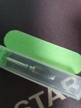 Broca de carburo profesional para uñas, 1 Uds., 3/32 pulgadas, cono grande de carburo, Lima eléctrica de uñas de alta calidad, broca de plata, superventas