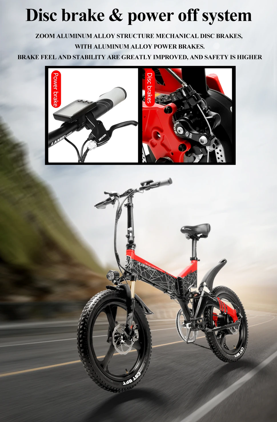 Best Lankeleisi G650 Electric Folding Bicycle full suspension 7 Speeds 500W Motor 48V 10.4AH Battery light weight frame 7