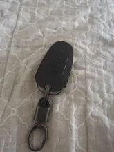 FLYBETTER-Funda de cuero genuino con 4 teclas de botón para Hyundai Sonata/I30/I35/I40/Kona/Azera/Grandeur/DN8/Elantra/Solaris L586