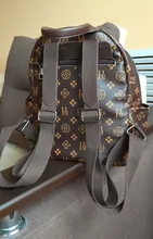 Mochila con estampado clásico para mujer, bolso de diseñador de cuero PU con borla, lujoso, Vintage, de alta calidad, 2020