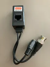 Fuente de alimentación de vídeo pasivo, transceptor de Audio Balun para cámara CCTV, BNC a RJ45, 1 par