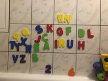 36 unids/set alfanumérica carta baño rompecabezas EVA niños bebé juguetes educativos niños baño divertido juguete SA879195