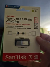 Flash-Drive Extreme Sandisk-Pen Drive128gb SDDDC2 Type-C Dual USB3.1 16GB 256GB Otg Usb