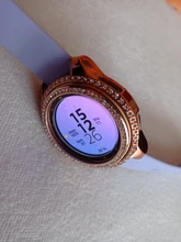 Funda protectora de cristal ostentoso para Samsung Galaxy Watch, protector de diamante de 42mm y 46mm, 41mm y 45mm, para mujeres y niñas