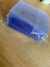 35PT-cargador superior de tarjetas de juego de mesa, Protector exterior de 3X4 , fundas de soporte para tarjetas de intercambio para fútbol, baloncesto y Deportes