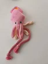 De calamar juguete de perro de mascota de peluche de juguete de masticar cachorro prensa sonido de chirrido juguetes para perros varios juguetes