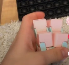 Cubo infinito antiestrés para adultos, cubo mágico de oficina con tapa, rompecabezas cúbico, juguetes para autismo, relajante, 2019