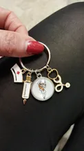 ¿La enfermera nueva jeringa médica estetoscopio llavero de imagen de Día de Acción de Gracias regalo llavero adecuado para las enfermeras y los médicos?