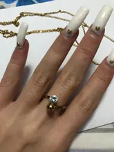 CACANA-anillos de acero inoxidable para mujer, joyería de moda de perlas chapadas y circonita cúbica, n. ° R97, venta al por mayor