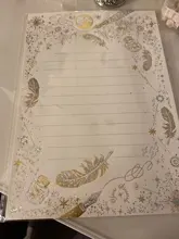 8 unids/set Vintage dorado estrella de pluma juego de papel de carta papelería regalo de escritura boda sobres Mini sobres para invitaciones