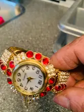 Reloj de pulsera de lujo con diamantes de imitación para Mujer, accesorio femenino de marca superior, 2021