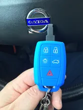 Protectora de silicona carcasa para mando a distancia tapa protectora piel set para VOLVO C30 C70 S40 V40 V50 2008, 2009, 2010, 2011 control remoto 5 botones sin llave