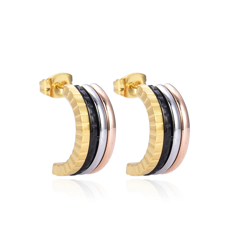 Lastest Titanium Steel Necklace Women's Necklace Earring Set Rose Gold Color Fashion Simple Circle Necklaces Birthday Earrings
Lastest Titanium Steel Necklace Women's Necklace Earring Set Rose Gold Color Fashion Simple Circle Necklaces Birthday Earrings