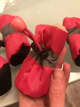 Funda de baño antimordedura para zapatos de gato, Protector de patas para mascotas, antiarañazos, ajustable