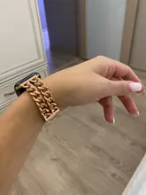 Correa de acero inoxidable para Apple Watch SE 6 5 4, banda de 40mm y 44mm, pulsera de eslabones de Metal para iwatch Series 1, 2, 3, 42mm y 38mm