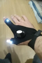 Guantes de pesca impermeables con luz nocturna y linterna LED, herramientas de rescate, equipo para exteriores, ciclismo, guantes duraderos prácticos sin dedos