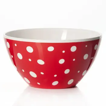 Salad Bowl "peas", volume 1,45 liters (color white-red) 
Salad Bowl "peas", volume 1,45 liters (color white-red)