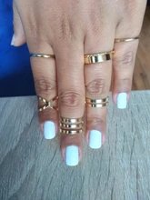 Conjunto de anillos minimalistas de plata y oro para mujer, sortija de nudillo con cristal geométrico Punk, joyería para dedos 2019