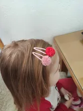 Conjunto de 2 unidades de lindas pinzas para el cabello para niñas, pompón de encaje, horquilla para bebé niña, pasadores, accesorios para el cabello de bebé