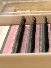 Extensiones de pestaña plana mate, visón Individual más suave, suministros de pestañas, elipse, Cachemira, puntas divididas de volumen