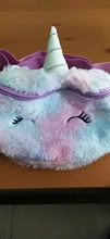 Riñonera de unicornio para mujer, Cangurera de felpa con dibujos animados, bolso de pecho para teléfono de viaje a la moda, 2021