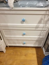 NAIERDI-perilla cerámica para gabinete de habitación de niños, tirador de armario con diseño de dibujos animados, luna y estrella, manijas para puerta de jardín