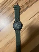 Reloj analógico de cuarzo con fecha de Cuero militar para hombre, pulsera de reloj resistente al agua masculino, regalos decoración fiesta