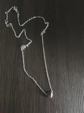 Collar a la moda de acero inoxidable para mujer, gargantillas de amor a la moda, collar largo de acero dorado personalizado, colgante delicado, regalo para pareja