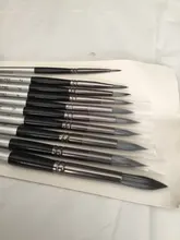 10 artista acuarela pinceles para pintar pincel acrílico plana y Punta Kit de pintura cepillo pluma pincel de Brochas pluma de dibujo de arte pintura de la mano