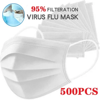 500Pcs Fast Shipping Wholesale Disposable Masks White 3 Layers Filter Mouth Face Masks Non-Woven Anti-Dust White Face Masker
500Pcs Fast Shipping Wholesale Disposable Masks White 3 Layers Filter Mouth Face Masks Non-Woven Anti-Dust White Face Masker