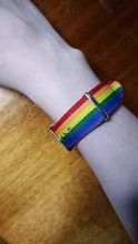 Pulseras bisexuales trenzadas para hombres y mujeres, pulseras trenzadas del orgullo de los homosexuales, del arco iris de Nepal, joyería de amistad