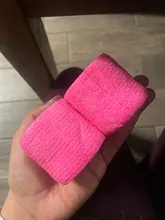 Vendaje elástico autoadhesivo desechable, vendaje resistente al agua, 5x4,5 cm, color rosa