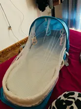 Cama plegable de cuna portátil para bebé, bolsa de viaje con mosquitera, cesta de dormir infantil con juguetes