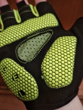 Guantes de ciclismo antideslizantes Unisex, para ciclismo de montaña al aire libre, lavables, medio dedo, guantes deportivos de dedo corto