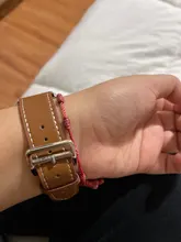 Correa de cuero para Apple watch, banda de 44mm, 40mm, 38mm, 42mm, iWatch, pulsera de una sola vuelta, reloj para Apple watch series 5 4 3 se 6