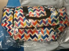 Nueva moda bolsa de Picnic Floral gran capacidad comida bolsa multipropósito comida con aislamiento térmico bolsa para acampar Picnic senderismo