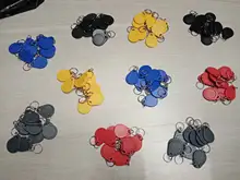 LLavero de etiqueta UID RFID para Mif 1k s50 100 MHz, bloque grabable 0 HF ISO14443A usado para copiar tarjetas, 13,56 Uds.