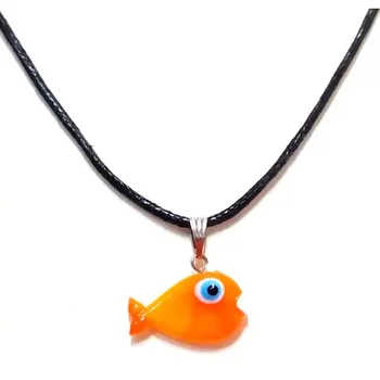 NECKLACE WOMEN'S GLASS HANDMADE - Orange Fish Glass Evil Eye Bead Handmade Necklace
NECKLACE WOMEN'S GLASS HANDMADE - Orange Fish Glass Evil Eye Bead Handmade Necklace