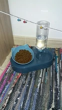 Dispensador de agua automático para bol de gato 2 en 1, almacenamiento de agua automático, cuenco de comida para perros y gatos, contenedor de comida con agua, alimentador para mascotas