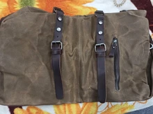 Bolso de tela encerada para hombre y mujer, bolsa de viaje grande, impermeable, para playa, equipaje colgante, Vintage, de hombro