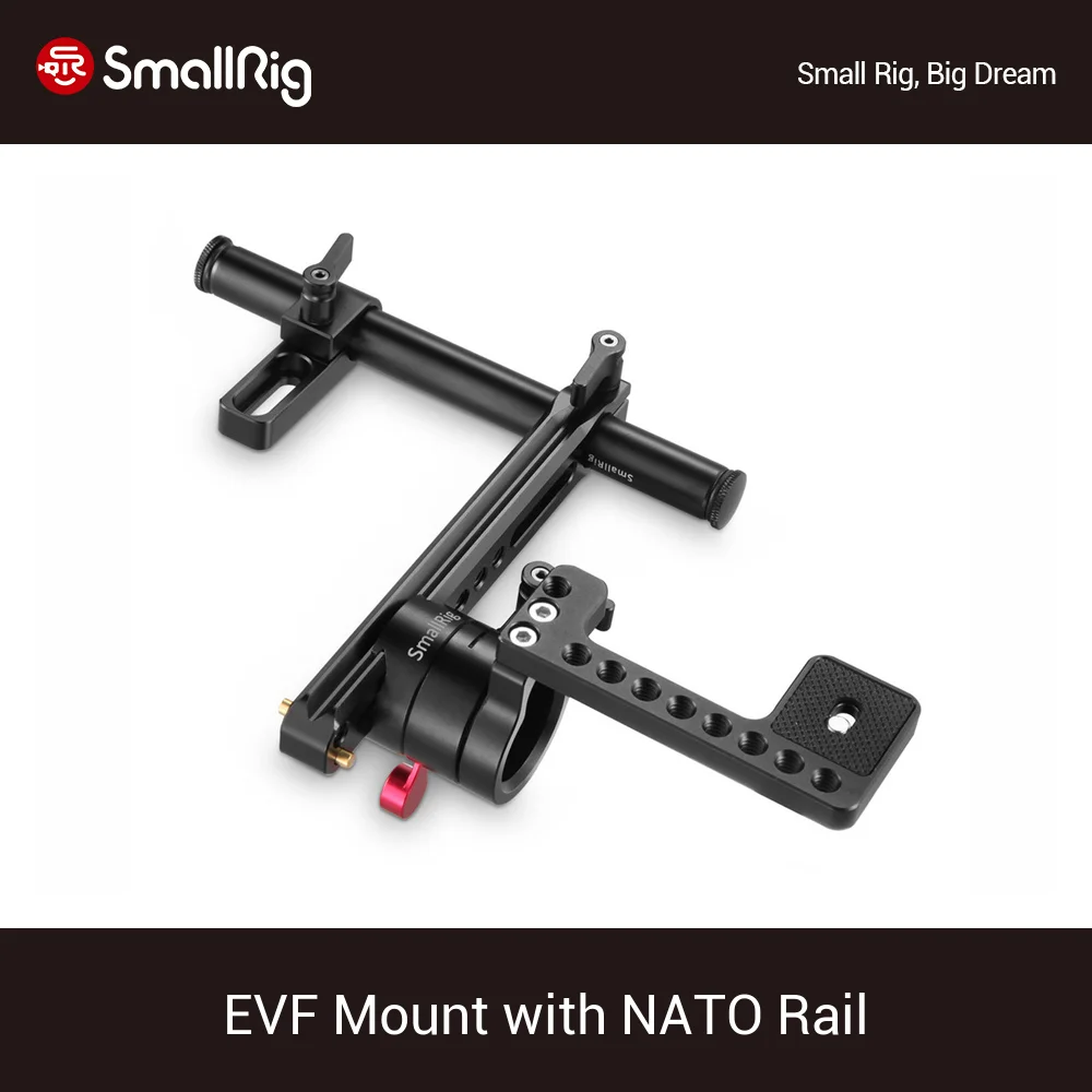 SmallRig EVF Mount with NATO Rail/15mm Rod/ Rail clamp/EVF Mount For SmallHD DP4 / 5" or 7"Viewfinders And Monitors- 1903
SmallRig EVF Mount with NATO Rail/15mm Rod/ Rail clamp/EVF Mount For SmallHD DP4 / 5" or 7"Viewfinders And Monitors- 1903