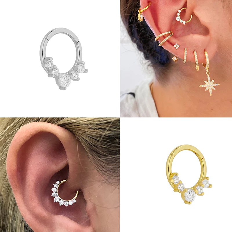 CANNER 1PCS Plata De Ley 925 Puncture Ear Bone Buckle Hoop Earring for Lovers' Couples Wedding Engagement Fine Jewelry Pendiente
CANNER 1PCS Plata De Ley 925 Puncture Ear Bone Buckle Hoop Earring for Lovers' Couples Wedding Engagement Fine Jewelry Pendiente
