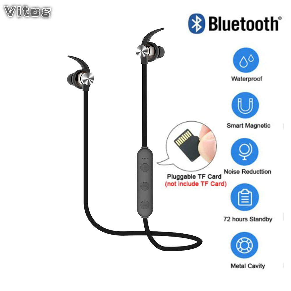 VITOG XT22 Sports Waterproof Bluetooth Earphone Wireless Headsets Neck Handing Bluetooth Headphone with Mic for Xiaomi Phone
VITOG XT22 Sports Waterproof Bluetooth Earphone Wireless Headsets Neck Handing Bluetooth Headphone with Mic for Xiaomi Phone